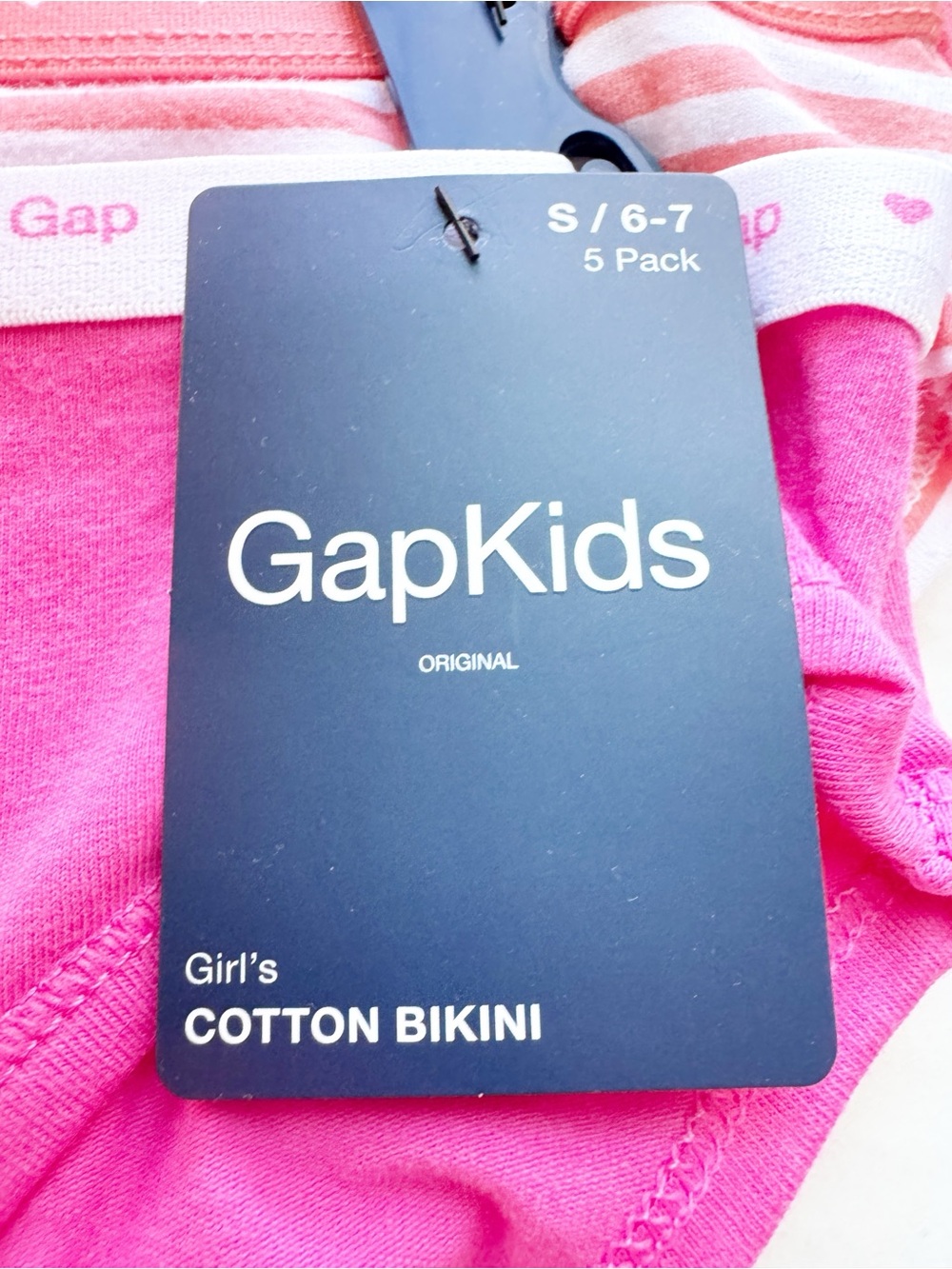 Gap Girl New 5-pack Multi colored Cotton Bikini Briefs Size S NWT - Picture 11 of 12